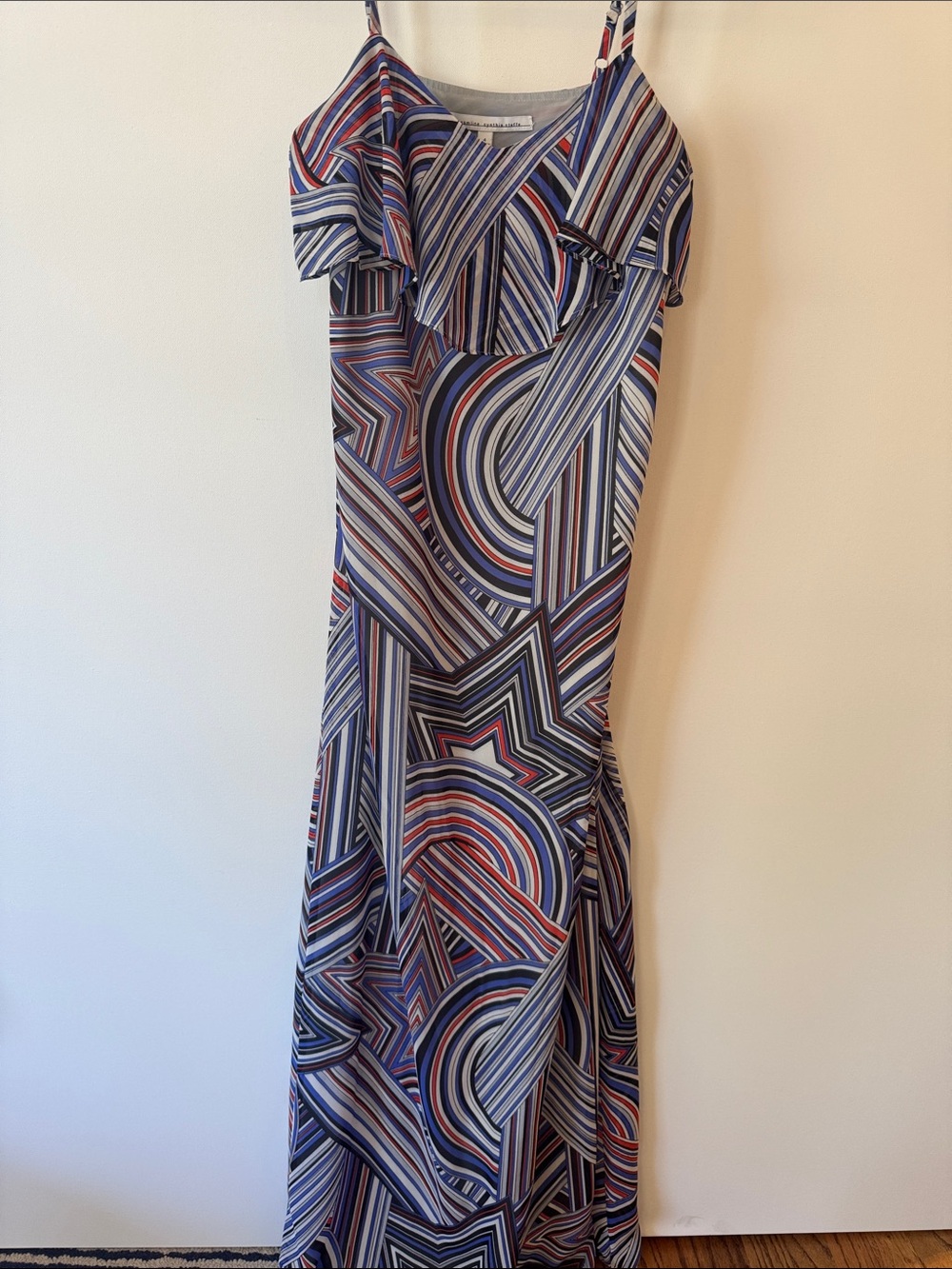 Cynthia Steffe Striped Red-White-Blue  Maxi Dress size 4